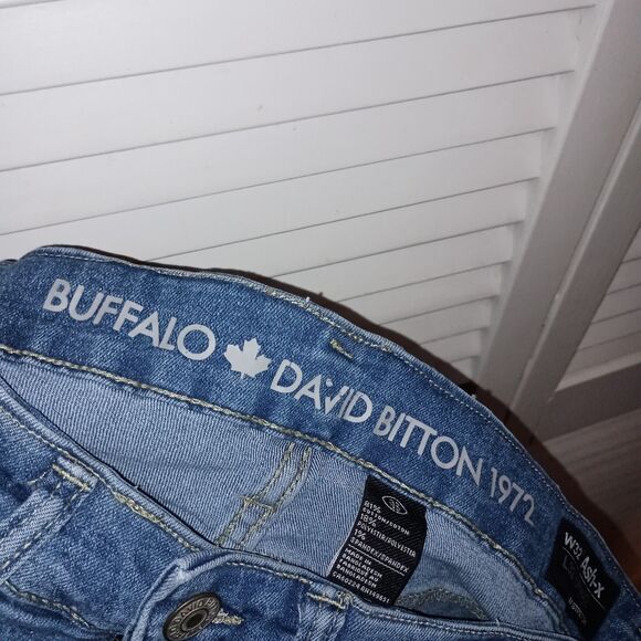 Buffalo David Button Men's Jeans Size 32x32 Ash-X Distressed Skinny Leg - Picture 6 of 7